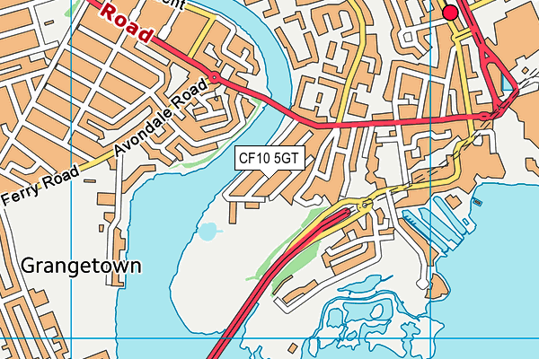 CF10 5GT map - OS VectorMap District (Ordnance Survey) CF10 5GT map - OS VectorMap District (Ordnance Survey)