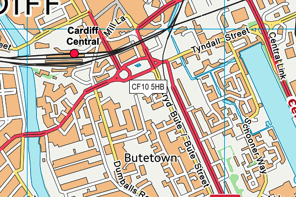 CF10 5HB map - OS VectorMap District (Ordnance Survey) CF10 5HB map - OS VectorMap District (Ordnance Survey)