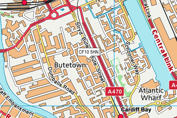 CF10 5HN map - OS VectorMap District (Ordnance Survey) CF10 5HN map - OS VectorMap District (Ordnance Survey)