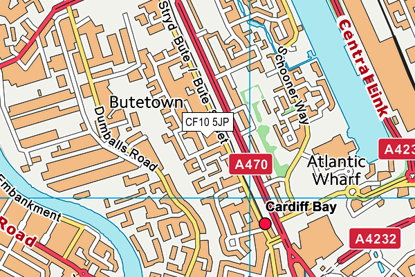 CF10 5JP map - OS VectorMap District (Ordnance Survey) CF10 5JP map - OS VectorMap District (Ordnance Survey)