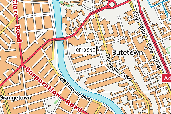 CF10 5NE map - OS VectorMap District (Ordnance Survey) CF10 5NE map - OS VectorMap District (Ordnance Survey)