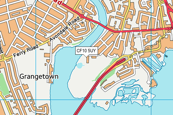 CF10 5UY map - OS VectorMap District (Ordnance Survey) CF10 5UY map - OS VectorMap District (Ordnance Survey)