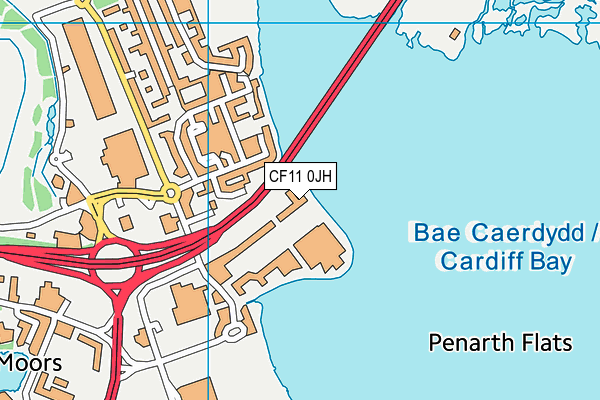 CF11 0JH map - OS VectorMap District (Ordnance Survey) CF11 0JH map - OS VectorMap District (Ordnance Survey)