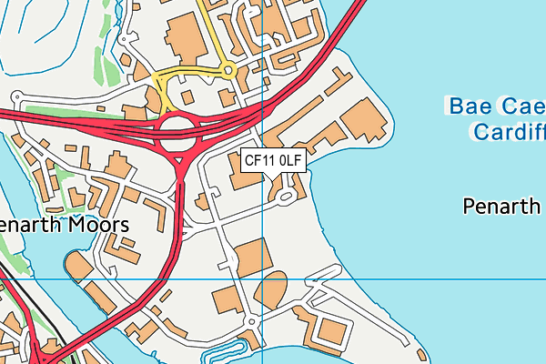 CF11 0LF map - OS VectorMap District (Ordnance Survey) CF11 0LF map - OS VectorMap District (Ordnance Survey)