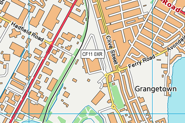CF11 0XR map - OS VectorMap District (Ordnance Survey) CF11 0XR map - OS VectorMap District (Ordnance Survey)