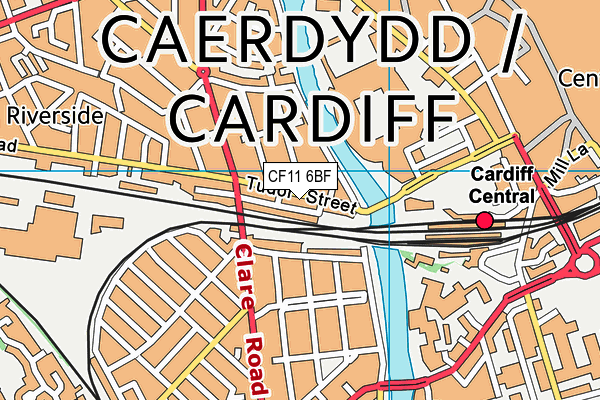 CF11 6BF map - OS VectorMap District (Ordnance Survey) CF11 6BF map - OS VectorMap District (Ordnance Survey)
