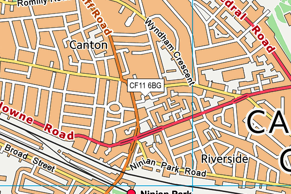 CF11 6BG map - OS VectorMap District (Ordnance Survey) CF11 6BG map - OS VectorMap District (Ordnance Survey)
