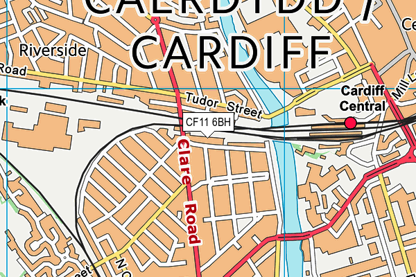 CF11 6BH map - OS VectorMap District (Ordnance Survey) CF11 6BH map - OS VectorMap District (Ordnance Survey)
