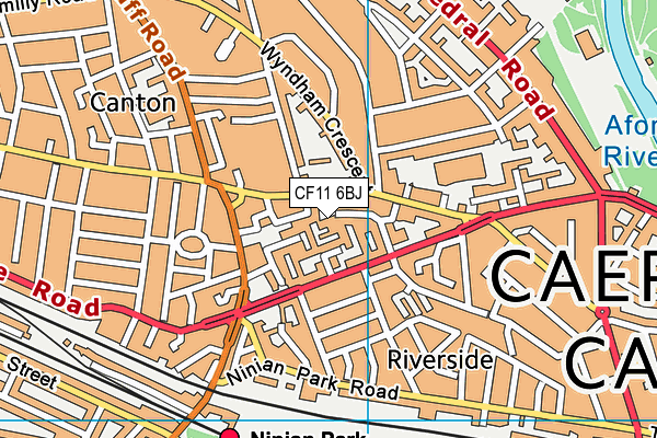 CF11 6BJ map - OS VectorMap District (Ordnance Survey) CF11 6BJ map - OS VectorMap District (Ordnance Survey)