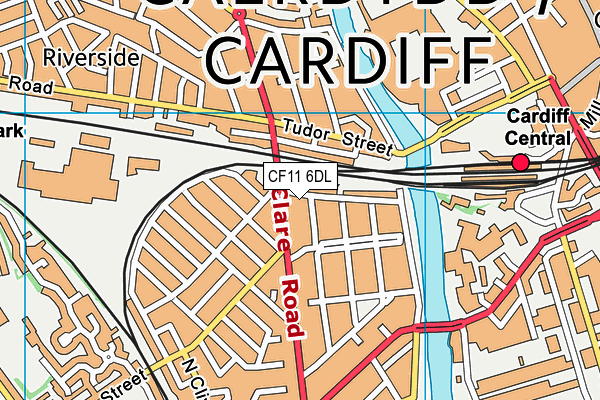 CF11 6DL map - OS VectorMap District (Ordnance Survey) CF11 6DL map - OS VectorMap District (Ordnance Survey)
