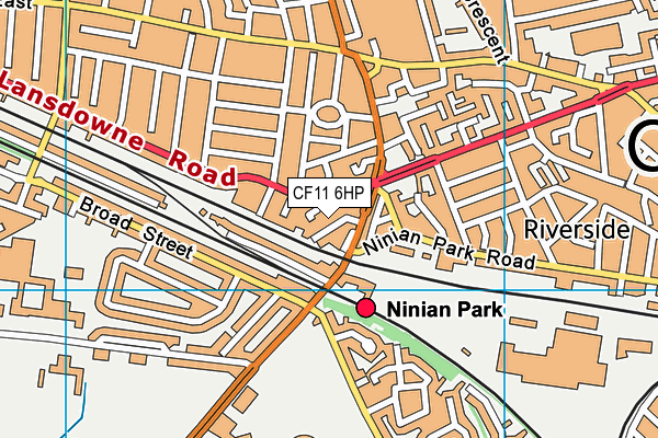 CF11 6HP map - OS VectorMap District (Ordnance Survey) CF11 6HP map - OS VectorMap District (Ordnance Survey)