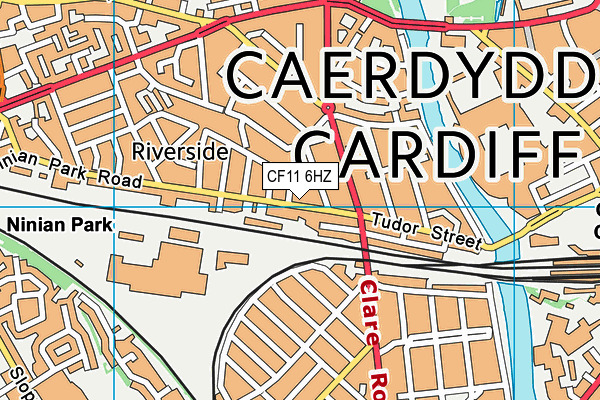 CF11 6HZ map - OS VectorMap District (Ordnance Survey) CF11 6HZ map - OS VectorMap District (Ordnance Survey)