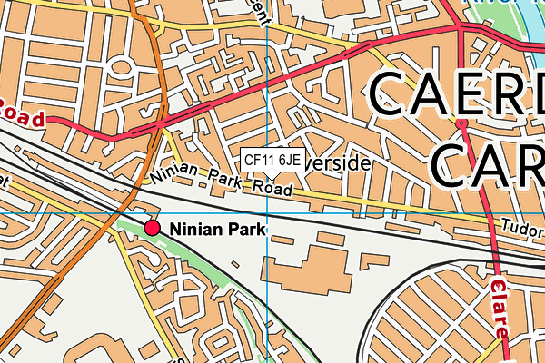 CF11 6JE map - OS VectorMap District (Ordnance Survey) CF11 6JE map - OS VectorMap District (Ordnance Survey)