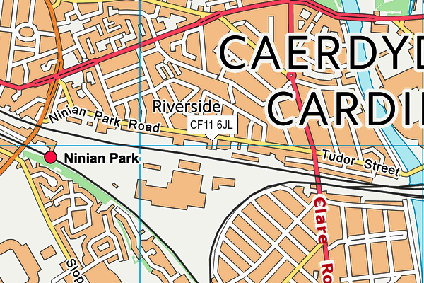 CF11 6JL map - OS VectorMap District (Ordnance Survey) CF11 6JL map - OS VectorMap District (Ordnance Survey)