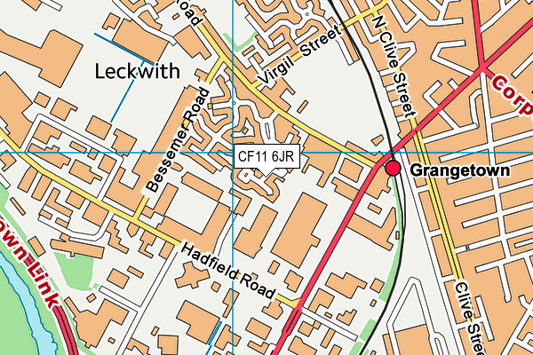 CF11 6JR map - OS VectorMap District (Ordnance Survey) CF11 6JR map - OS VectorMap District (Ordnance Survey)