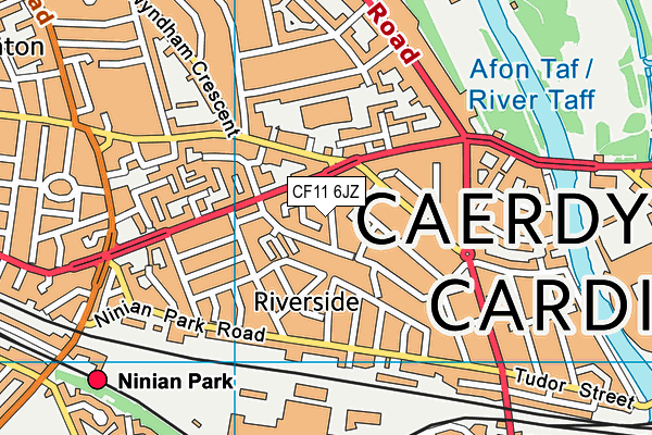 CF11 6JZ map - OS VectorMap District (Ordnance Survey) CF11 6JZ map - OS VectorMap District (Ordnance Survey)