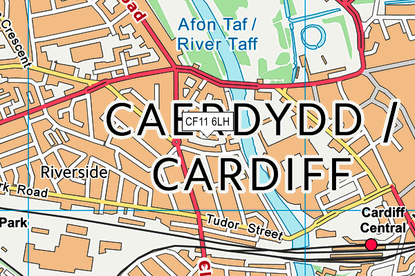CF11 6LH map - OS VectorMap District (Ordnance Survey)