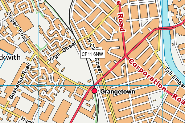 CF11 6NW map - OS VectorMap District (Ordnance Survey) CF11 6NW map - OS VectorMap District (Ordnance Survey)