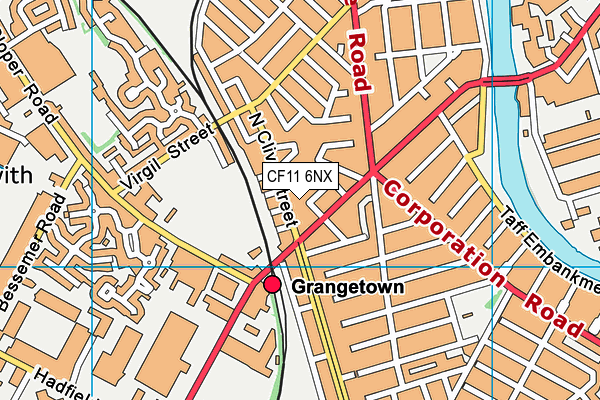 CF11 6NX map - OS VectorMap District (Ordnance Survey) CF11 6NX map - OS VectorMap District (Ordnance Survey)