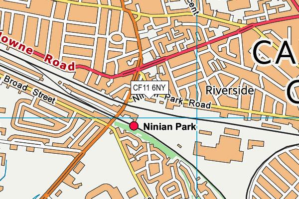 CF11 6NY map - OS VectorMap District (Ordnance Survey) CF11 6NY map - OS VectorMap District (Ordnance Survey)