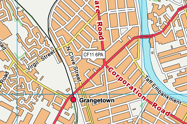 CF11 6PA map - OS VectorMap District (Ordnance Survey) CF11 6PA map - OS VectorMap District (Ordnance Survey)