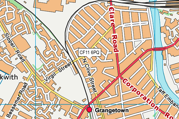CF11 6PQ map - OS VectorMap District (Ordnance Survey) CF11 6PQ map - OS VectorMap District (Ordnance Survey)
