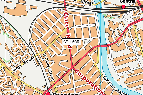 CF11 6QR map - OS VectorMap District (Ordnance Survey) CF11 6QR map - OS VectorMap District (Ordnance Survey)