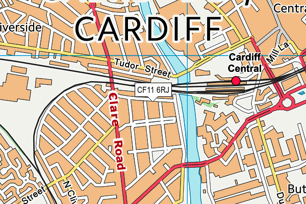 CF11 6RJ map - OS VectorMap District (Ordnance Survey) CF11 6RJ map - OS VectorMap District (Ordnance Survey)