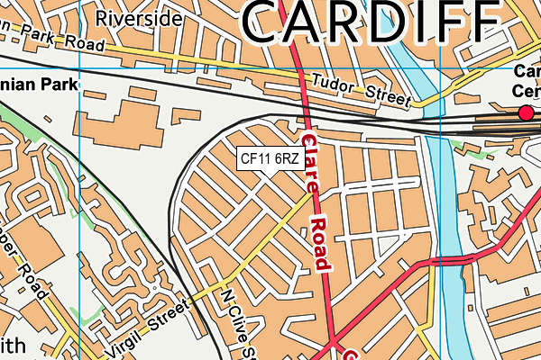 CF11 6RZ map - OS VectorMap District (Ordnance Survey) CF11 6RZ map - OS VectorMap District (Ordnance Survey)