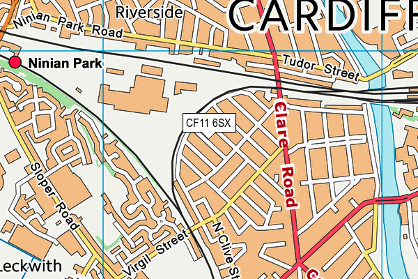 CF11 6SX map - OS VectorMap District (Ordnance Survey) CF11 6SX map - OS VectorMap District (Ordnance Survey)