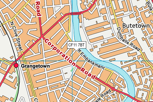 CF11 7BT map - OS VectorMap District (Ordnance Survey) CF11 7BT map - OS VectorMap District (Ordnance Survey)