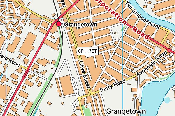 CF11 7ET map - OS VectorMap District (Ordnance Survey) CF11 7ET map - OS VectorMap District (Ordnance Survey)
