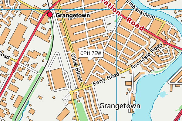 CF11 7EW map - OS VectorMap District (Ordnance Survey) CF11 7EW map - OS VectorMap District (Ordnance Survey)