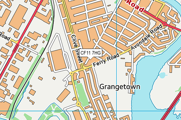 CF11 7HG map - OS VectorMap District (Ordnance Survey) CF11 7HG map - OS VectorMap District (Ordnance Survey)