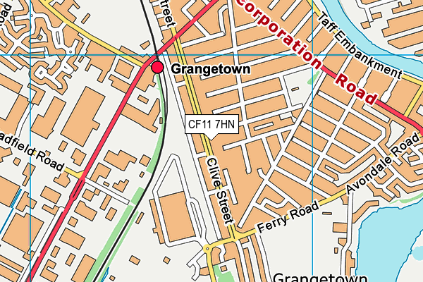CF11 7HN map - OS VectorMap District (Ordnance Survey) CF11 7HN map - OS VectorMap District (Ordnance Survey)