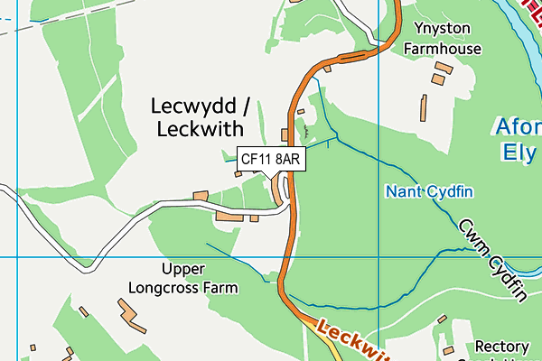 CF11 8AR map - OS VectorMap District (Ordnance Survey) CF11 8AR map - OS VectorMap District (Ordnance Survey)