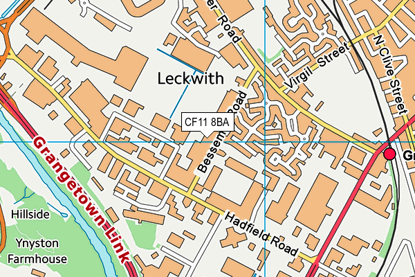 CF11 8BA map - OS VectorMap District (Ordnance Survey) CF11 8BA map - OS VectorMap District (Ordnance Survey)