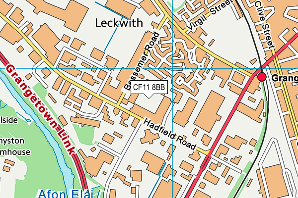 CF11 8BB map - OS VectorMap District (Ordnance Survey) CF11 8BB map - OS VectorMap District (Ordnance Survey)