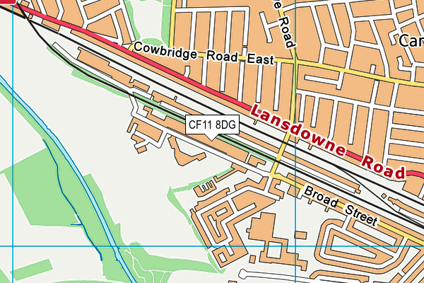 CF11 8DG map - OS VectorMap District (Ordnance Survey) CF11 8DG map - OS VectorMap District (Ordnance Survey)