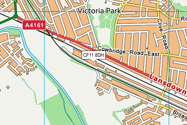 CF11 8DH map - OS VectorMap District (Ordnance Survey) CF11 8DH map - OS VectorMap District (Ordnance Survey)