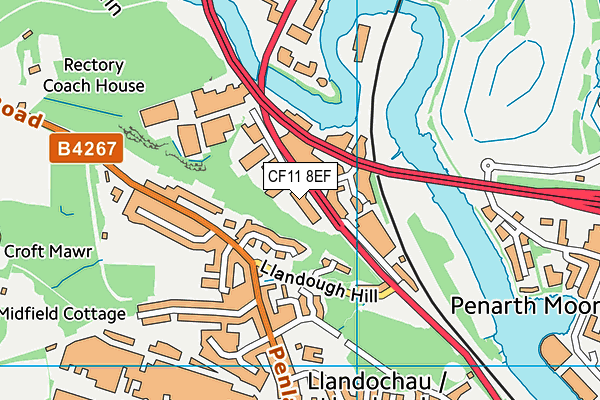 CF11 8EF map - OS VectorMap District (Ordnance Survey) CF11 8EF map - OS VectorMap District (Ordnance Survey)