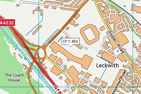 CF11 8EG map - OS VectorMap District (Ordnance Survey) CF11 8EG map - OS VectorMap District (Ordnance Survey)