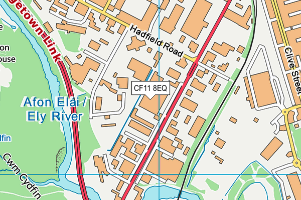 CF11 8EQ map - OS VectorMap District (Ordnance Survey) CF11 8EQ map - OS VectorMap District (Ordnance Survey)