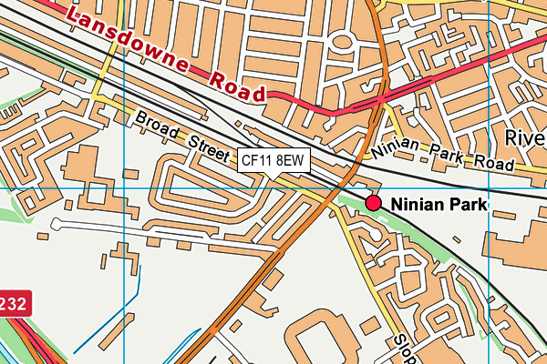 CF11 8EW map - OS VectorMap District (Ordnance Survey) CF11 8EW map - OS VectorMap District (Ordnance Survey)