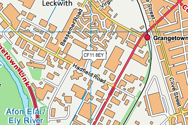 CF11 8EY map - OS VectorMap District (Ordnance Survey) CF11 8EY map - OS VectorMap District (Ordnance Survey)