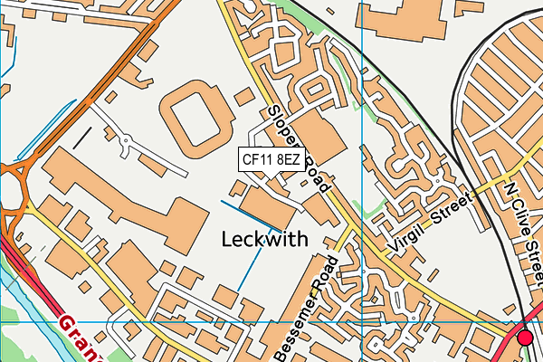 CF11 8EZ map - OS VectorMap District (Ordnance Survey) CF11 8EZ map - OS VectorMap District (Ordnance Survey)