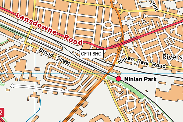 CF11 8HQ map - OS VectorMap District (Ordnance Survey) CF11 8HQ map - OS VectorMap District (Ordnance Survey)