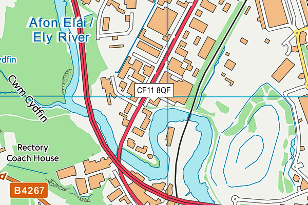 CF11 8QF map - OS VectorMap District (Ordnance Survey) CF11 8QF map - OS VectorMap District (Ordnance Survey)