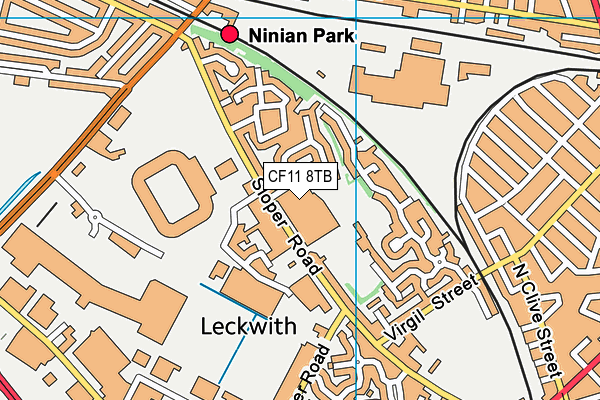 CF11 8TB map - OS VectorMap District (Ordnance Survey) CF11 8TB map - OS VectorMap District (Ordnance Survey)