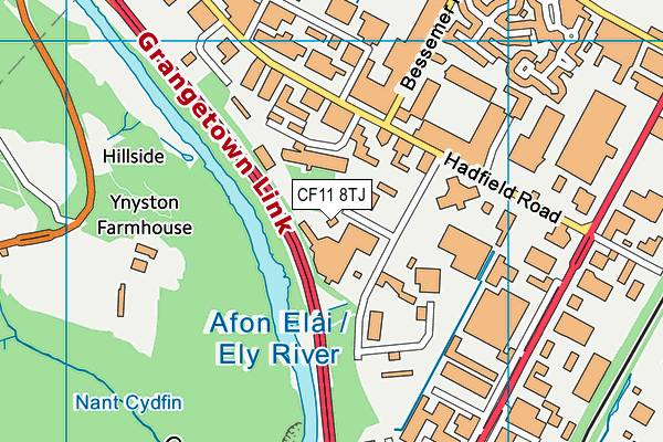 CF11 8TJ map - OS VectorMap District (Ordnance Survey) CF11 8TJ map - OS VectorMap District (Ordnance Survey)